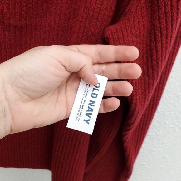 NWT Old Navy Fitted Crop Square Neck Ribbed Sweater - Picture 7 of 8